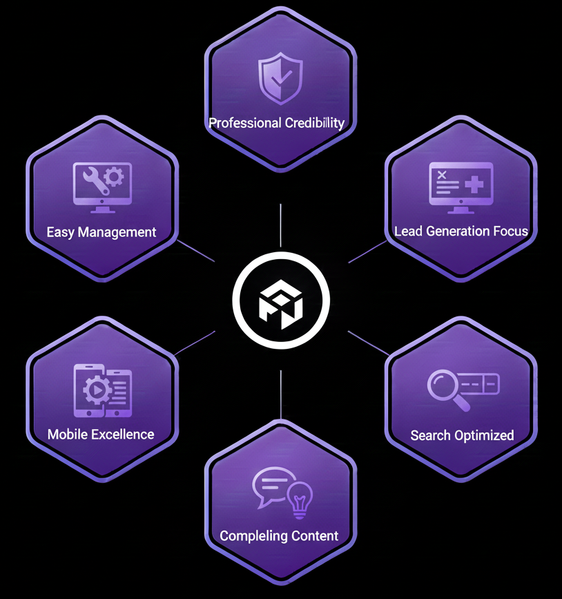 Business website features preview