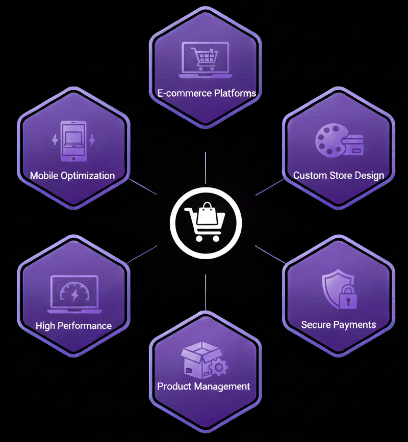 E-commerce solution features overview